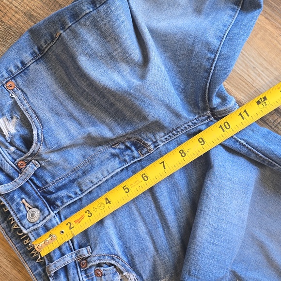 American Eagle Distressed Super High Rise Flare Size 0R - Picture 11 of 11